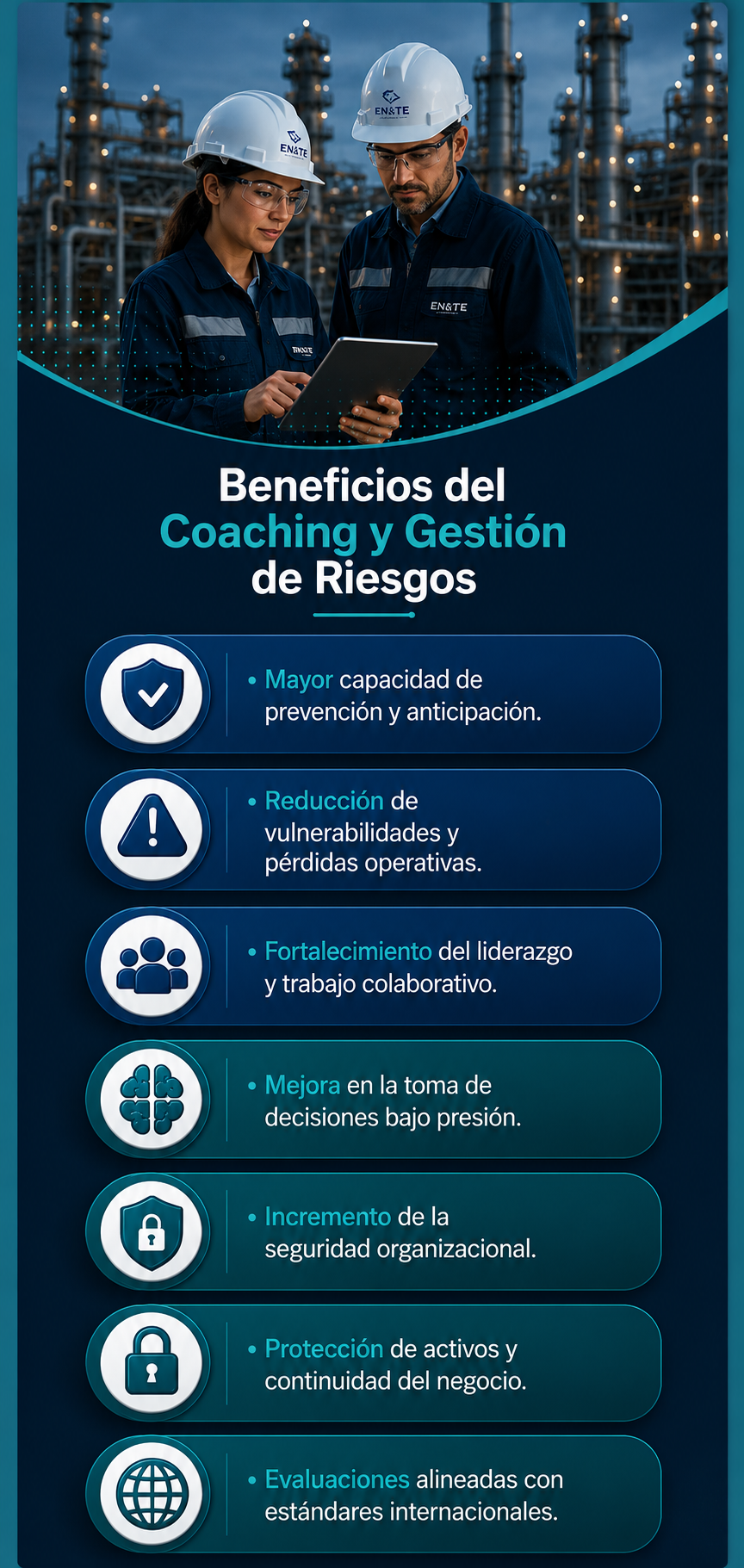 BENEFICIOS DEL COACHING Y GESTION DE RIESGOS ENTE BUSINESS V