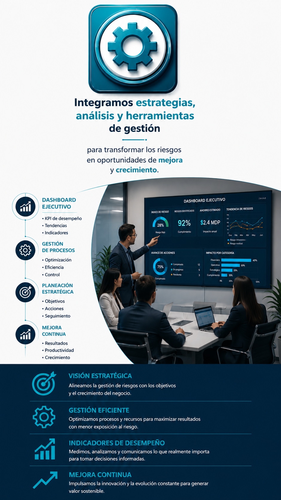 Integramos estratégias de análisis y herramientas de gestión V