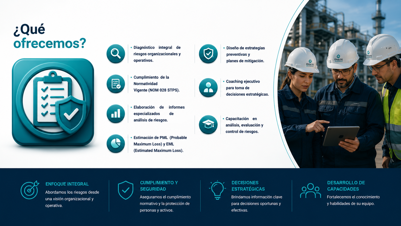que ofrecemos ente business analisis de riesgos